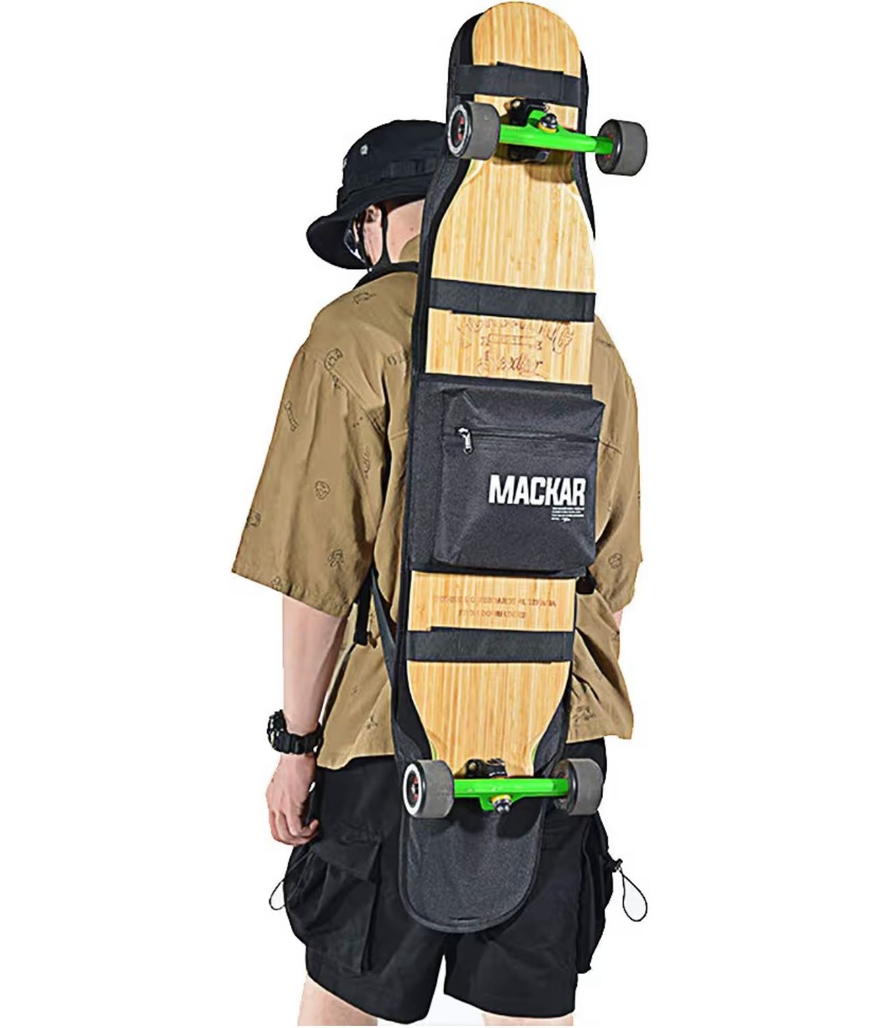 Skateboard Backpack Bags for Men Women, Skateboard Bag Foldable Travel Bag