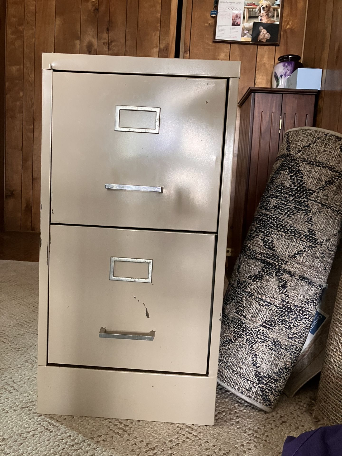 No Lock 2 Drawer Metal Filing Cabinet
