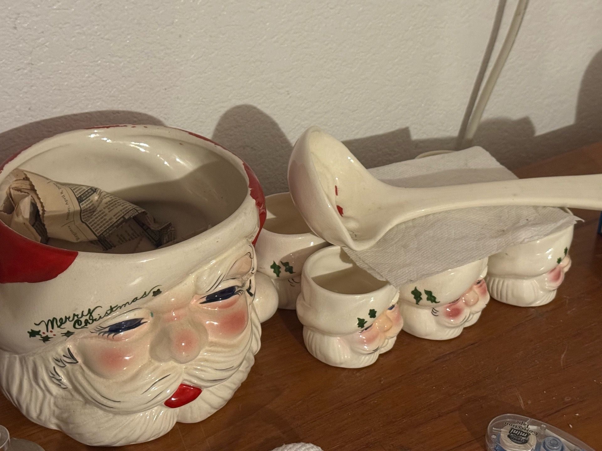 Vintage DeForest of California Santa Set: