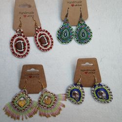 Handmade Beaded Earrings 