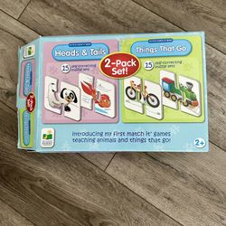 2 Pack Set Toddlers Preschool Puzzles  (Match It game) 