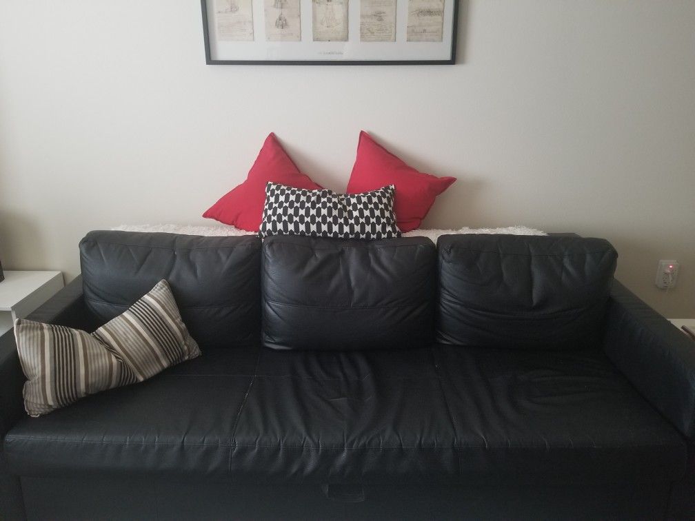 Moving sale couch/bed, book cases etc