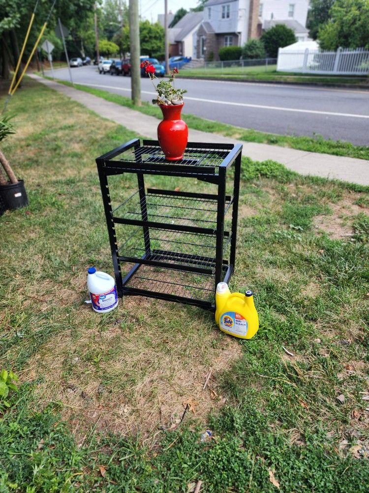 Utility Rack 30in X 44 X 16..detergent ..bleach & Flower Vase ..all 4 Items Brand New ..all For $15 O