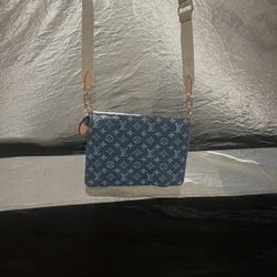 Louis Vuitton Blue Denim cross body bag