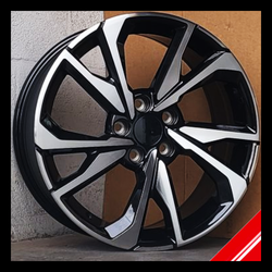 Brand New 18" WEOE-H3244F-1
18X8.0 5X114.3 ET50 CB64.1 GLOSS BLACK MACHINE FACE Wheels