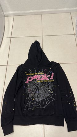 Black sp5der hoodie size small