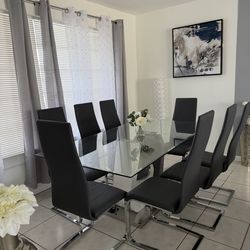 Dining table set 8 seats