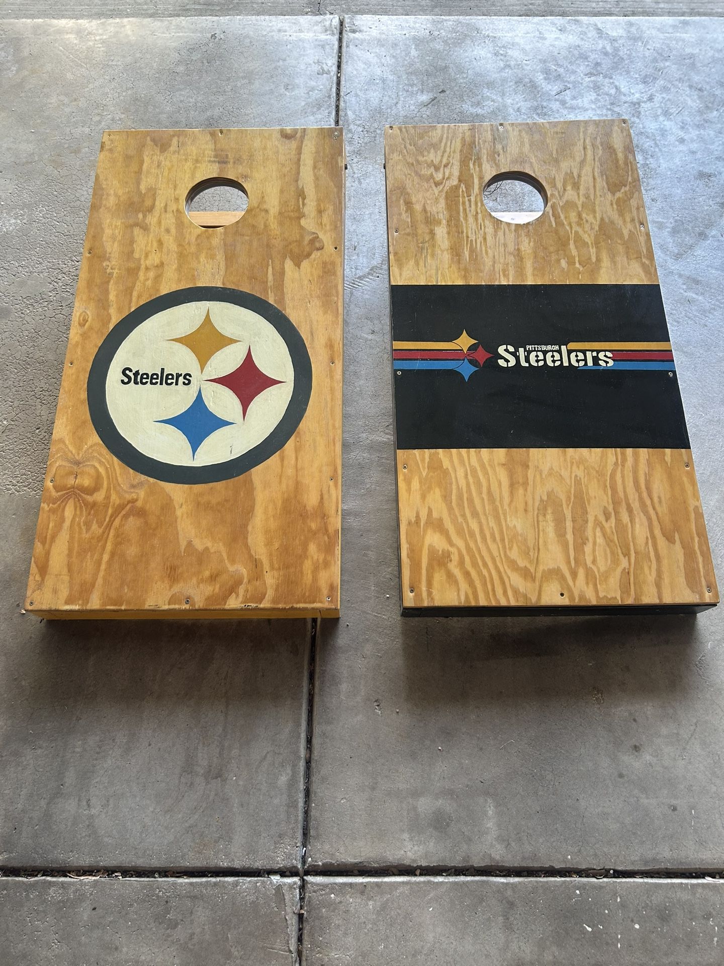 Cornhole with lights Pittsburgh Steelers NFL