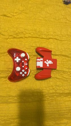 Nintendo Pro Controller and Mario Switch Controller holder