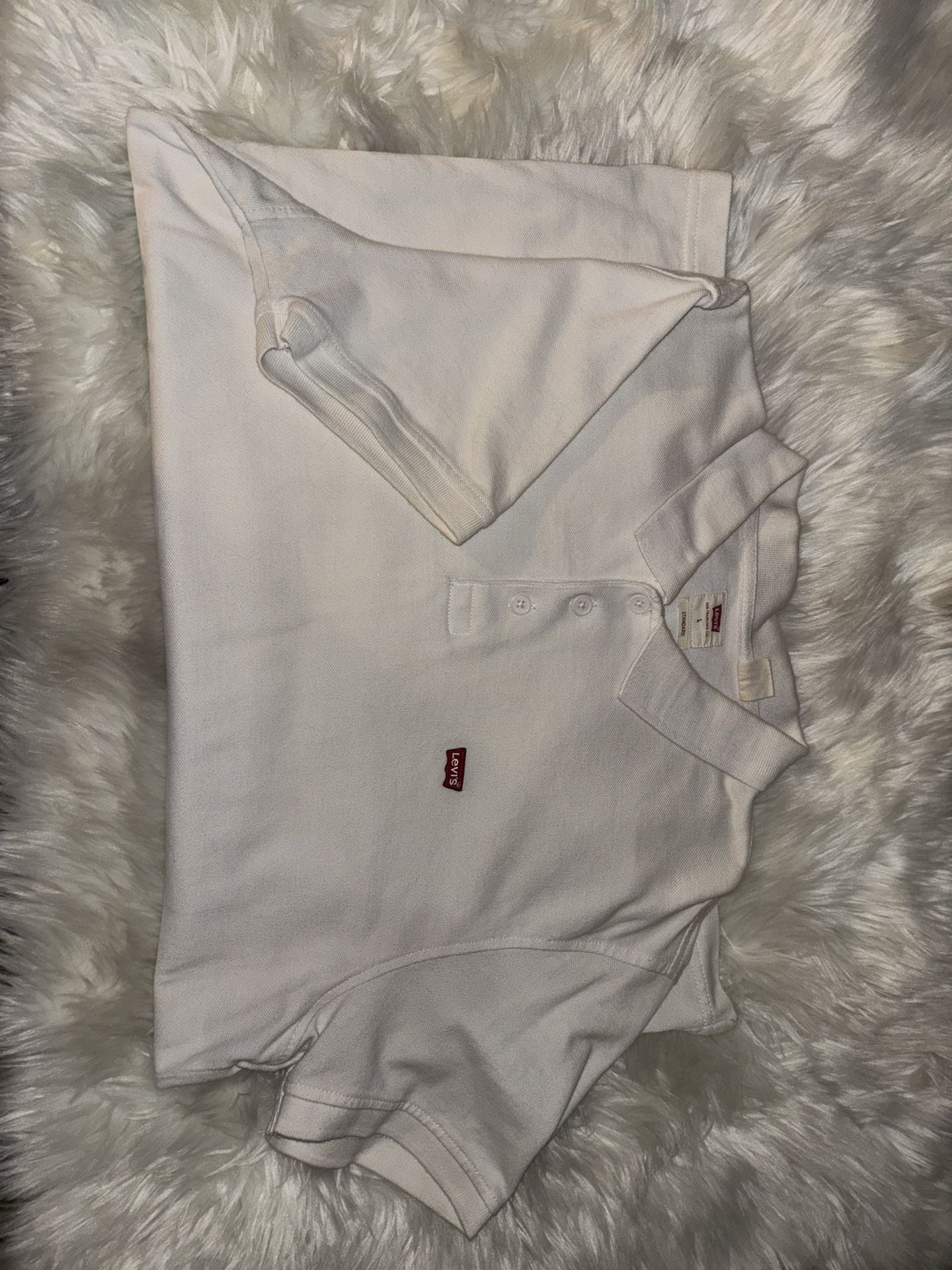White Levi’s Polo (Large)