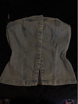 denim h&m top