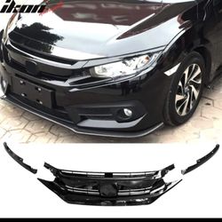 16-21 Honda Civic Grill Gloss Black