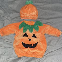 Baby Pumpkin Costume 6-12 Months