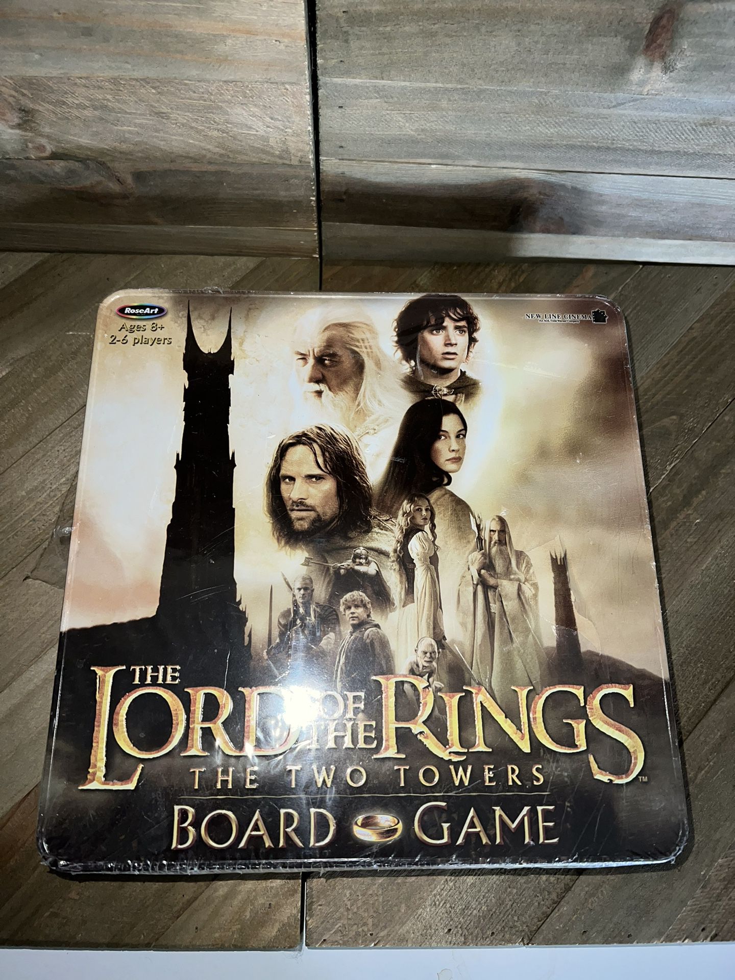 Lord of the Rings Two Towers Board Game & Collectors Tin Complete 2003