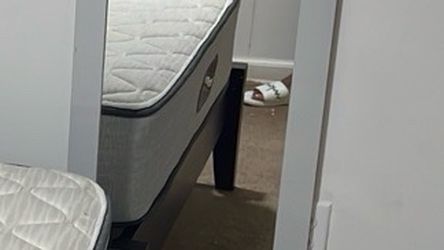 Large White Framed Wall Mirror