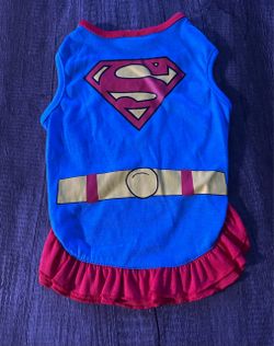 Supergirl Dog Costume Dress