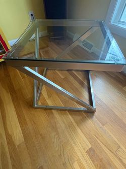Glass top table
