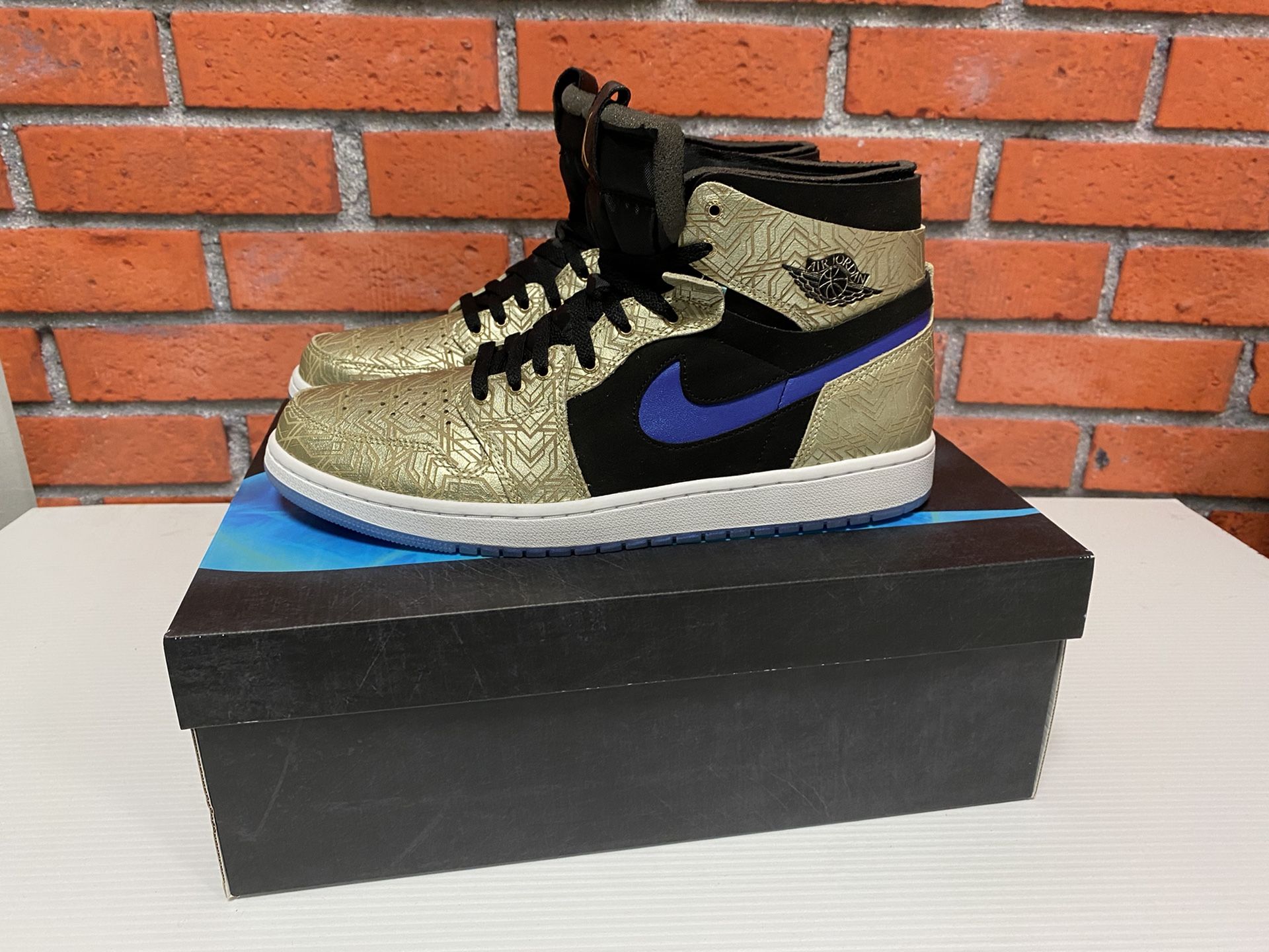 Nike Air Jordan 1 High Retro Zoom Cmft ‘Gold Laser’ Size 13