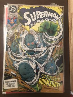 Superman Doomsday with poster