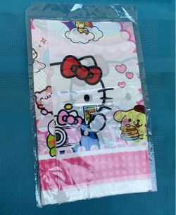 Hello Kitty Sanrio Plastic Table Cover