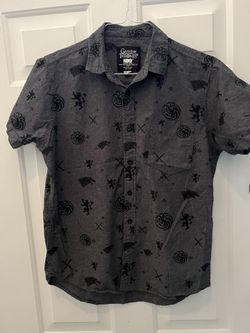 HBO Games Of Thrones Short Sleeve Button Shirt