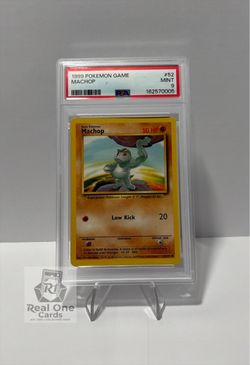 1999 Pokemon Base Set Machop #52 PSA 9 MINT Slab Vintage