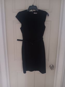 Navy Blue belted H&M dress