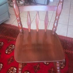 Antique 1950's CHAIR VERY STRONG SOLID  WOOD