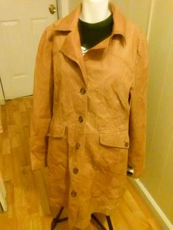 Women's XL fashion Leather coat jacket NEW w/tags