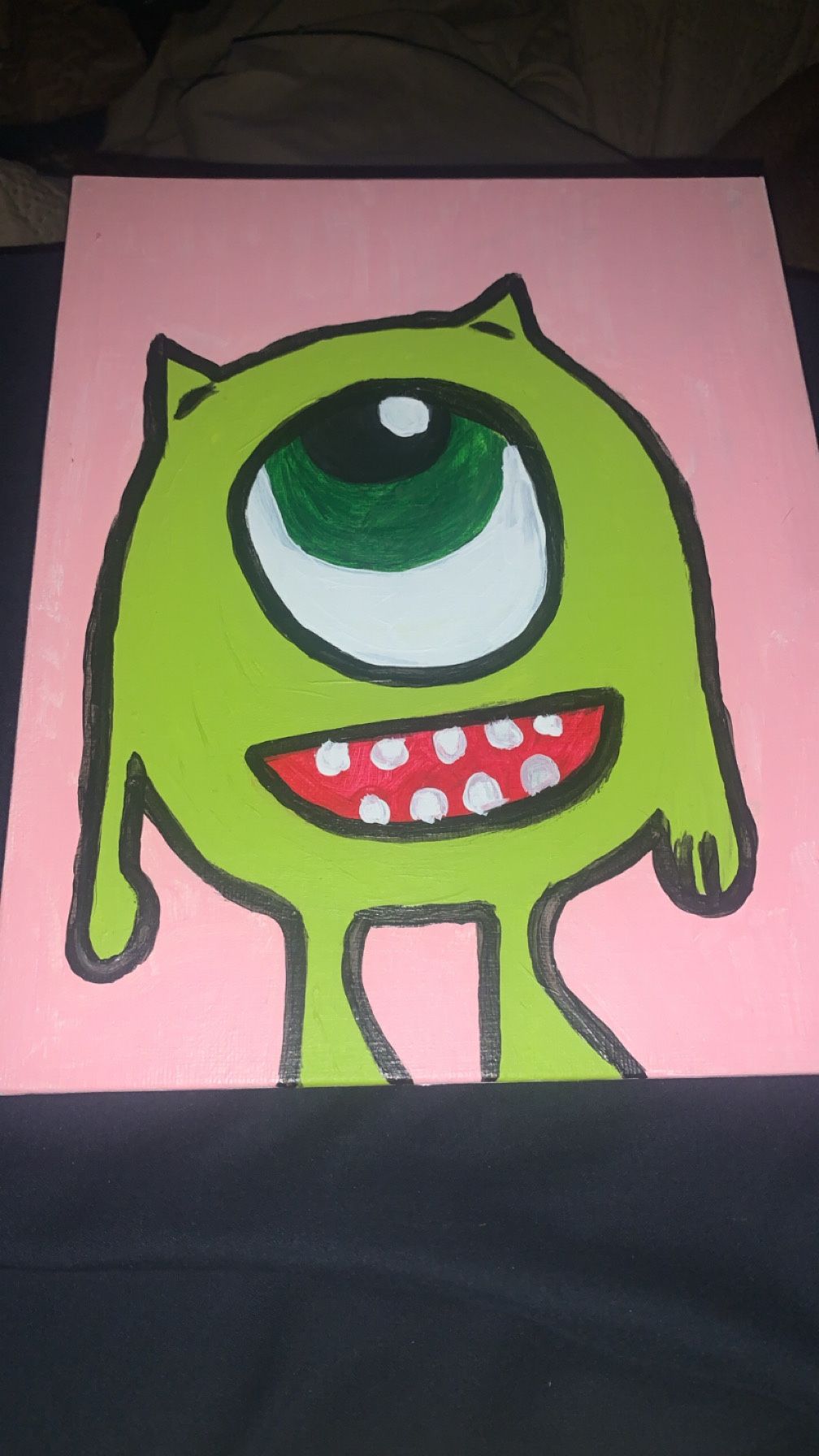 Mike Monsters Inc. Acrylic Painting