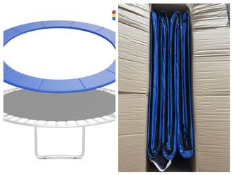 NEW Topbuy 12FT Trampoline Pad Trampoline Replacement Safety Pad Waterproof Spring Cover Pad Blue
