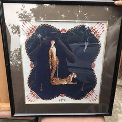 ERTE (ROMAIN DE TIRTOFF) "LETTER L" ALPHABET print on fabric 