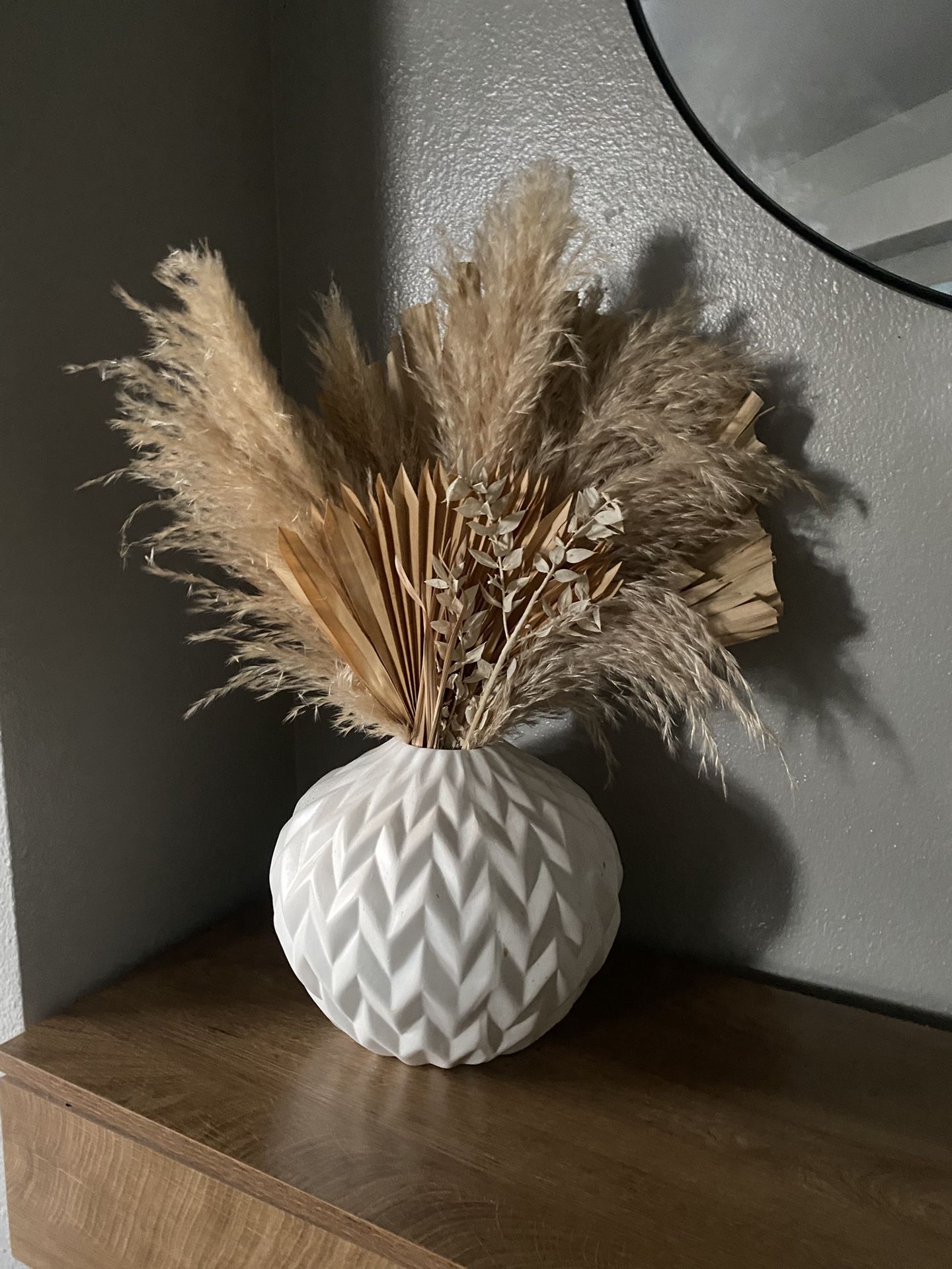 Large Vase With Boho Flowers