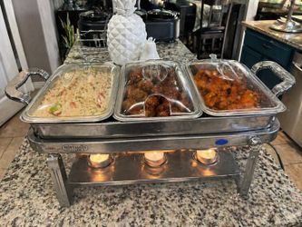 Nostalgia Triple Buffet Server / Warming Trays