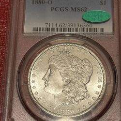 1880 O MS62 PCGS CAC Morgan Dollar Better Date. 