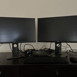 Dell Optiplex 5080 256GB Double Monitor Set Up Includes Tower, Double Monitors, Mouse, Keyboard, Webcam