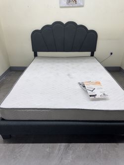 Queen Size Charcoal Mermaid Led Light W Ortho Matres!!!!