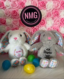 8” Personalized Easter Bunny’s