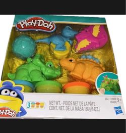 Play-Doh Modeling Compound Dino Tools Playset with 3 Cans & Dinosaur Molds NEW