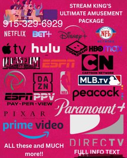 Streaming service NO Contracts.