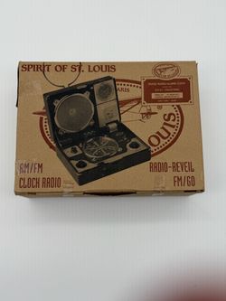 Spirit of St. Louis AM/FM Travel Clock Radio