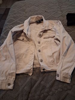 Cream Denim Jean Jacket