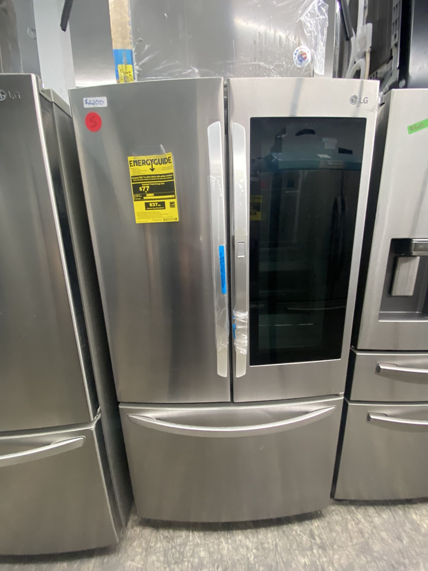 LG Insta View Stainless Steel Refrigerator French Door 