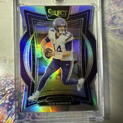 2025 Panini Select Football Sam Darnold Silver Prizm Die Cut