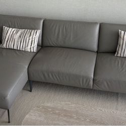 Pure Leather sectional sofa