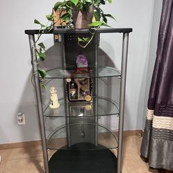 Glass Stand With Shelves 