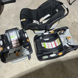 Chicco KeyFit Infant Car Seat with Two Bases. 