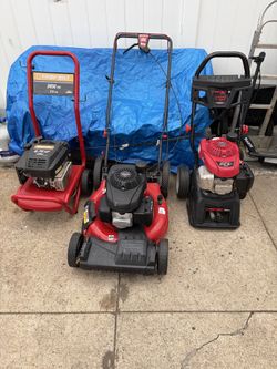 Power washers and mower