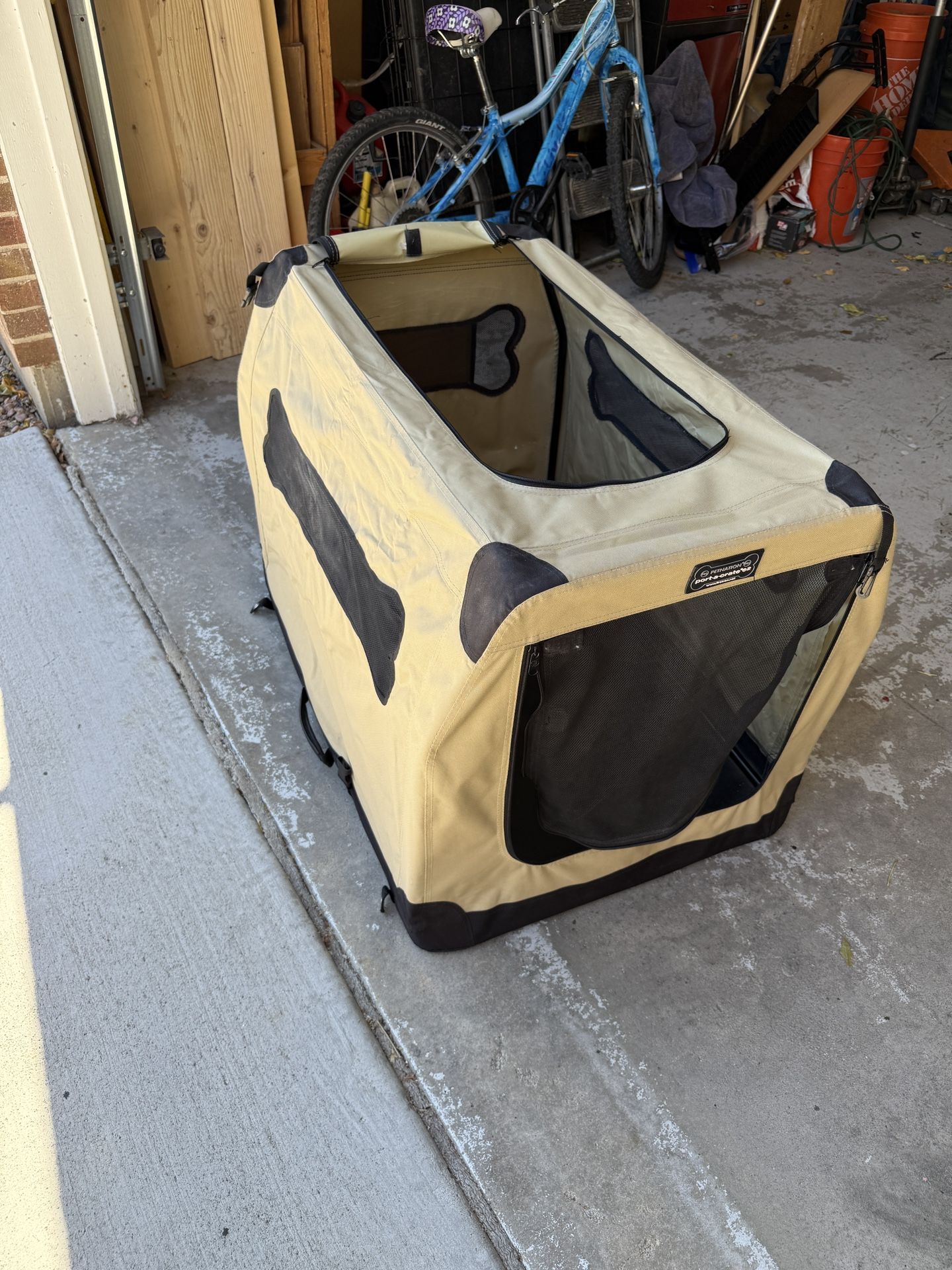 Large Foldable Fabric Dog Crate
