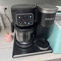 Keurig K-Duo Hot & Iced Single-Serve & Carafe Coffee Maker Black: Electric Drip Coffee Pot, 72 oz Capacity